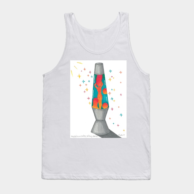 Lava Lamp Girl Tank Top by LunarLeelaCreations